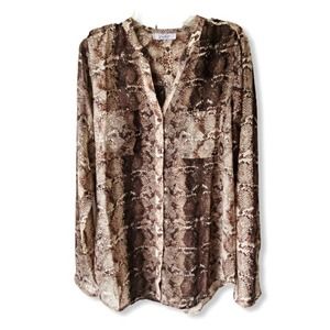 Violet Snake Skin Blouse Size M